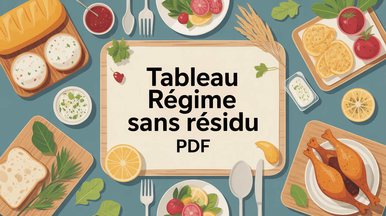 regime sans residu tableau pdf aliments organisation