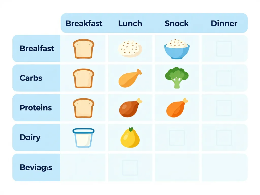 regime sans residu tableau pdf categorie repas