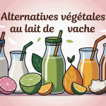 remplacer le lait de vache par quoi illustration alternatives végétales