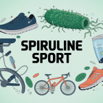spiruline pour le sport, micro-algue et accessoires sportifs