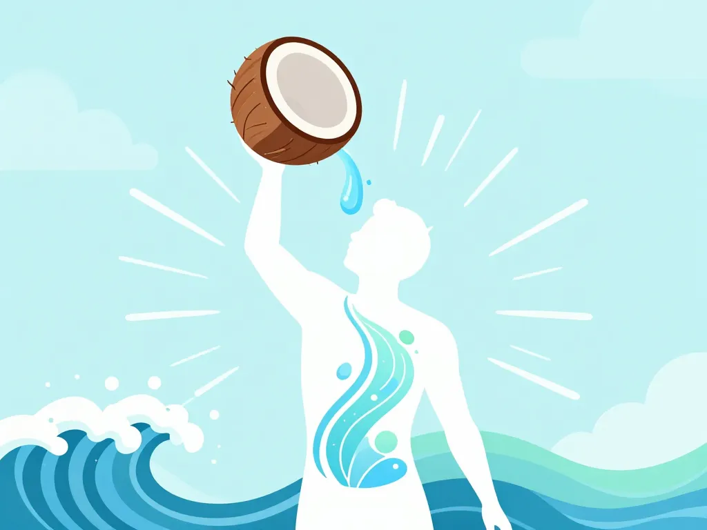vertu de l eau de coco symbole hydratation santé