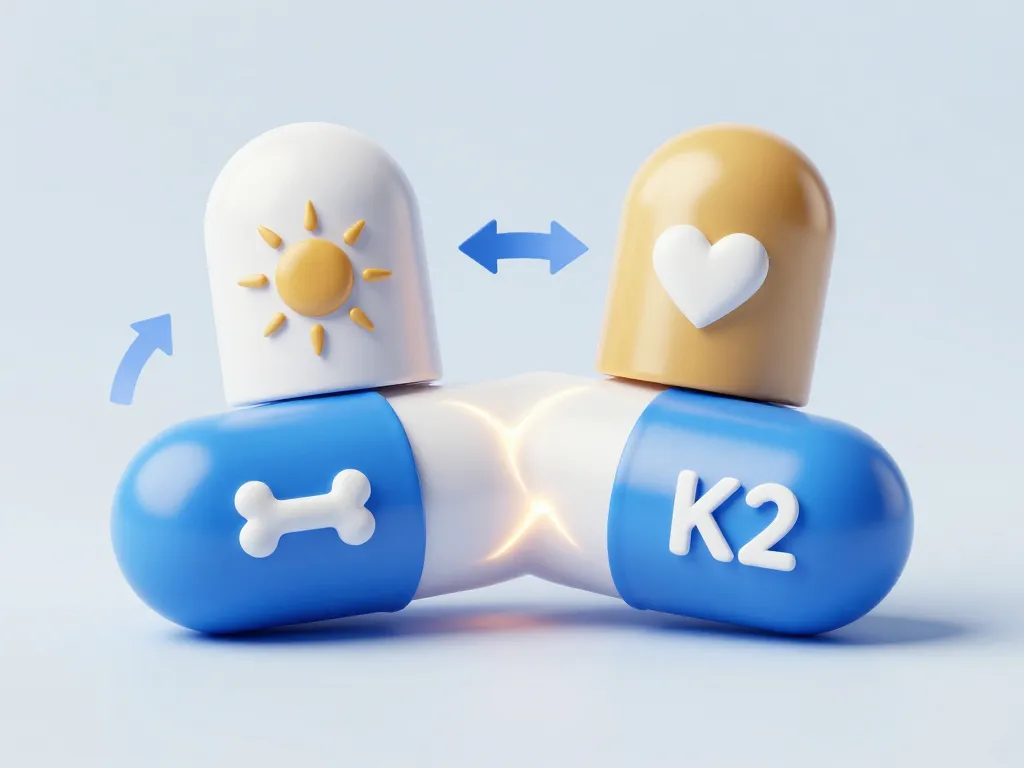 vitamine d3 k2 bienfaits schema actions synergiques