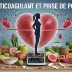anticoagulant et prise de poids, balance, médicaments et aliments