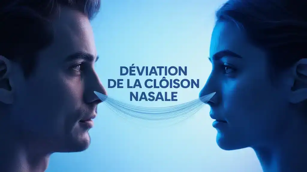 deviation cloison nasale avant apres illustration