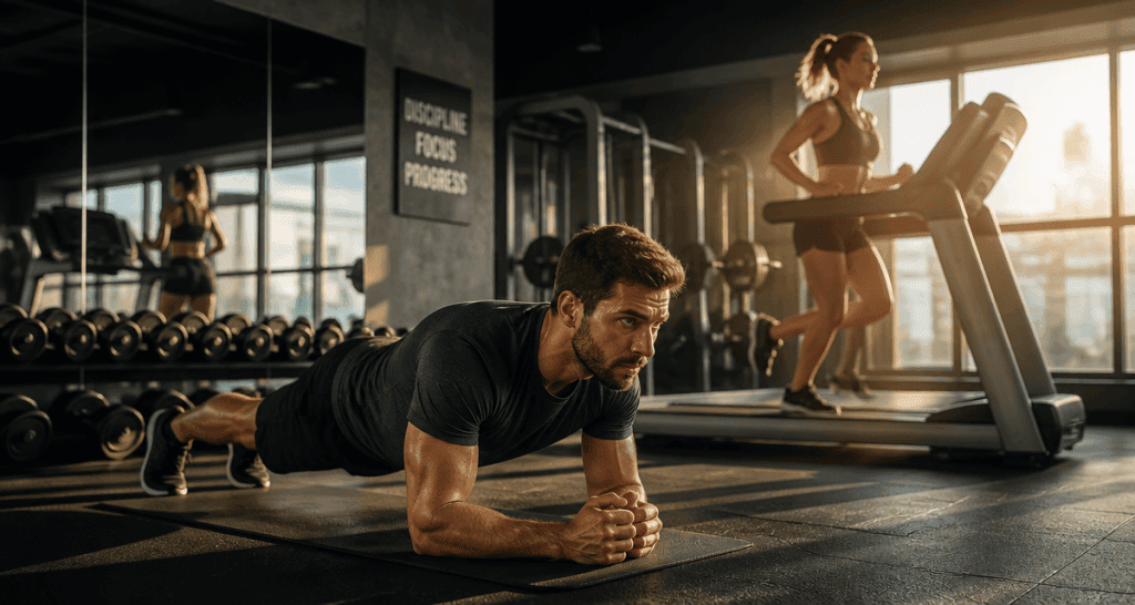 30 minutes de sport par jour avant/apres homme et femme en salle