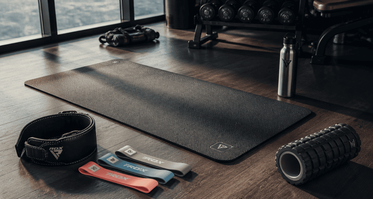 accessoire pour sport tapis ceinture bandes gourde rouleau