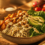 Buddha Bowl nourriture healthy lumineux