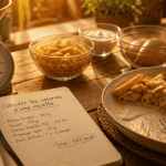 calculer les calories d une recette avec balance et carnet