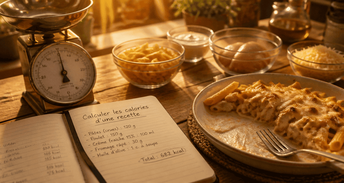 calculer les calories d une recette avec balance et carnet
