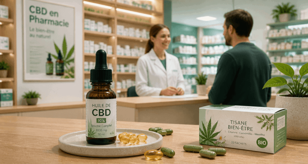 cbd en pharmacie sans ordonnance flacon huile