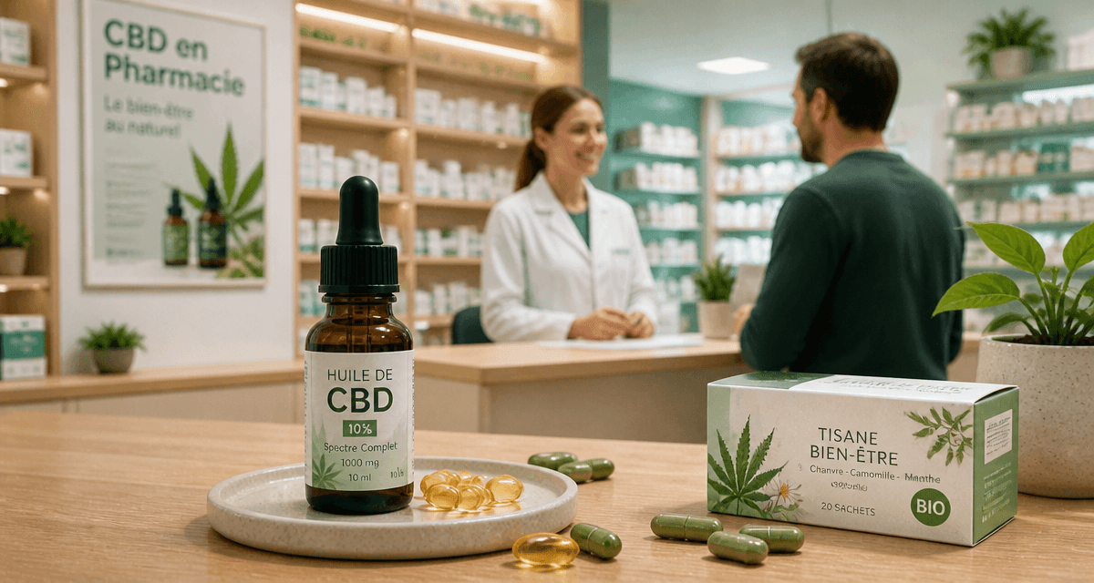 cbd en pharmacie sans ordonnance flacon huile