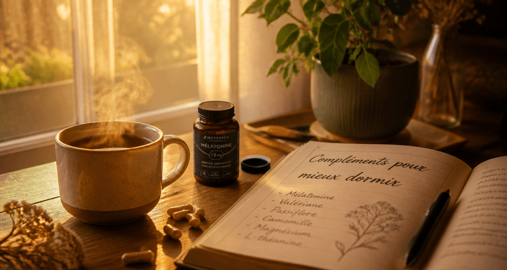 complements alimentaires pour dormir infusion plantes melatonine