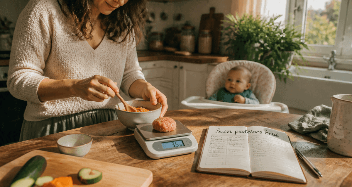 consequence trop de proteine bebe repas cuisine