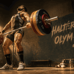en quoi consiste l halterophilie athlète soulevant barre olympique