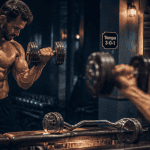 exercice biceps curl haltère contraction