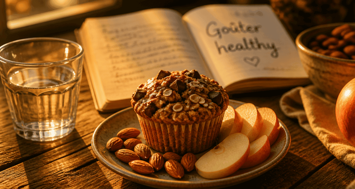 gouter healthy muffin avoine chocolat noir