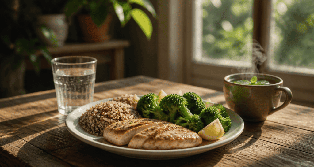 maigrir du ventre alimentation assiette saine