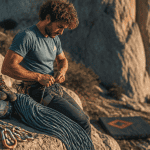 materiel escalade grimpeur falaise