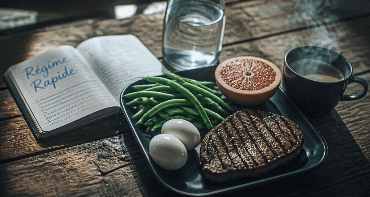 regime rapide et efficace plateau repas natman sur table