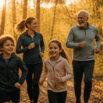 sport que faire famille marche course forêt
