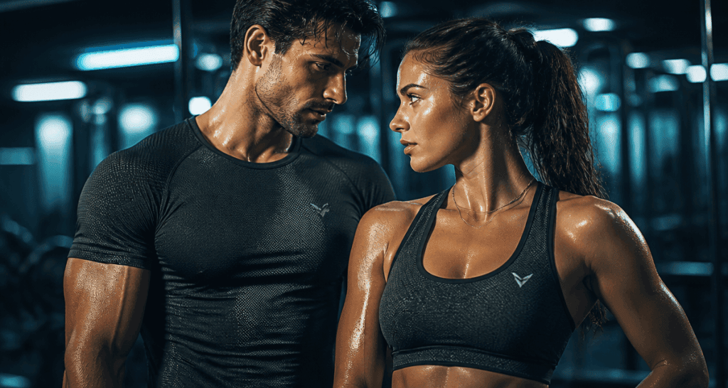 Vetement pour salle de sport homme femme textures techniques