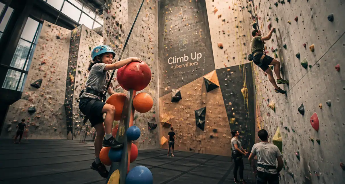 climb up aubervilliers escalade mur enfant adulte