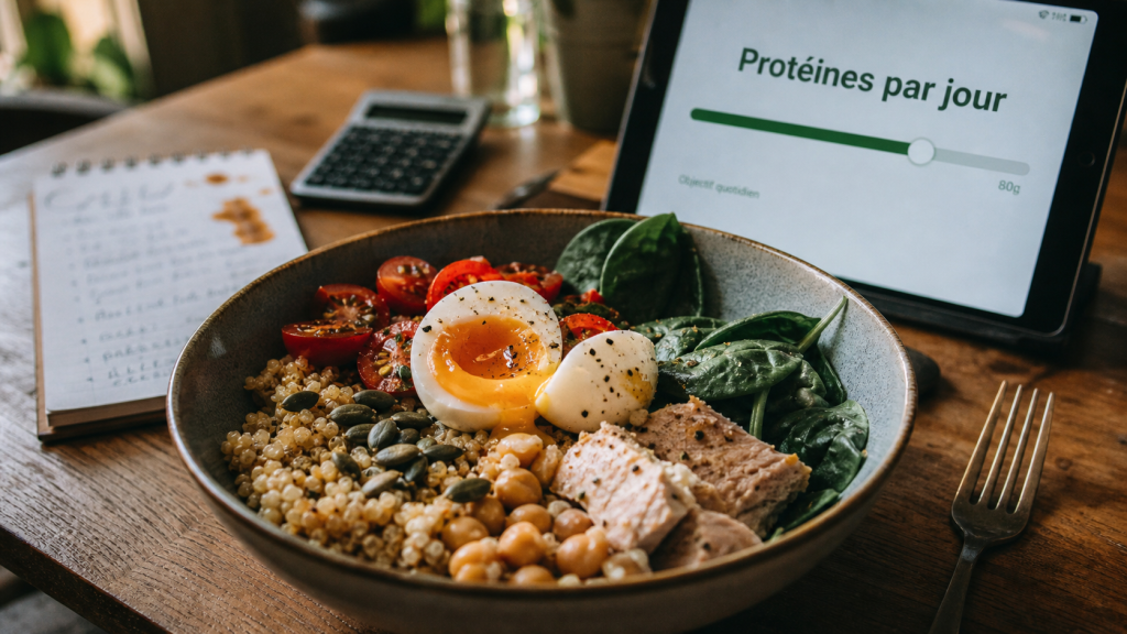Comment manger plus de proteines : bowl salé riche en protéines