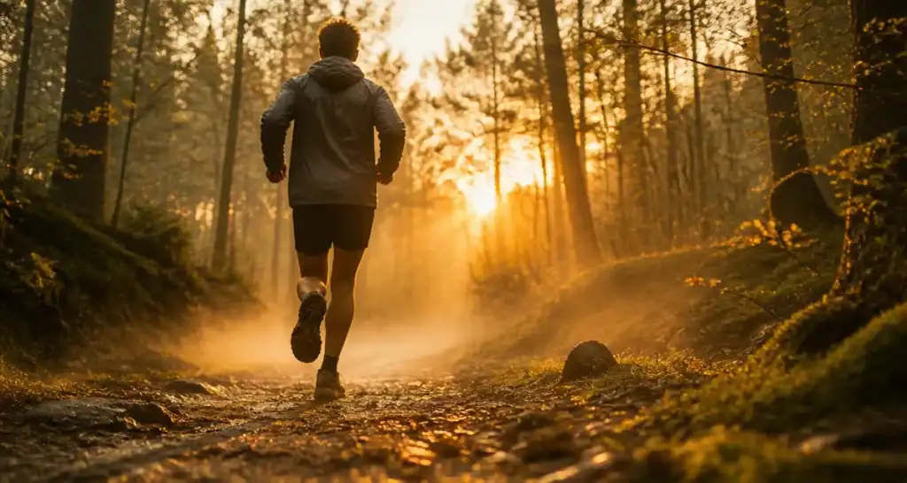 endurance fondamentale coureur forêt lever soleil