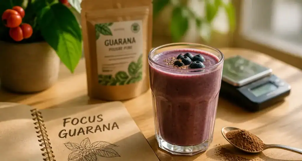 Photo smoothie au guarana pour booster l’énergie sans crash