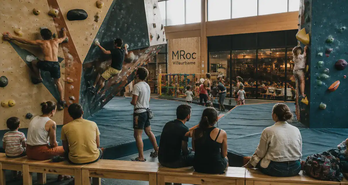 mroc villeurbanne salle escalade bloc famille
