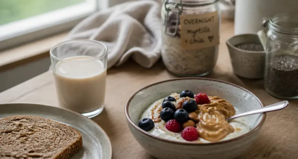 Petit dej proteiné rapide : bol de skyr aux baies et amandes