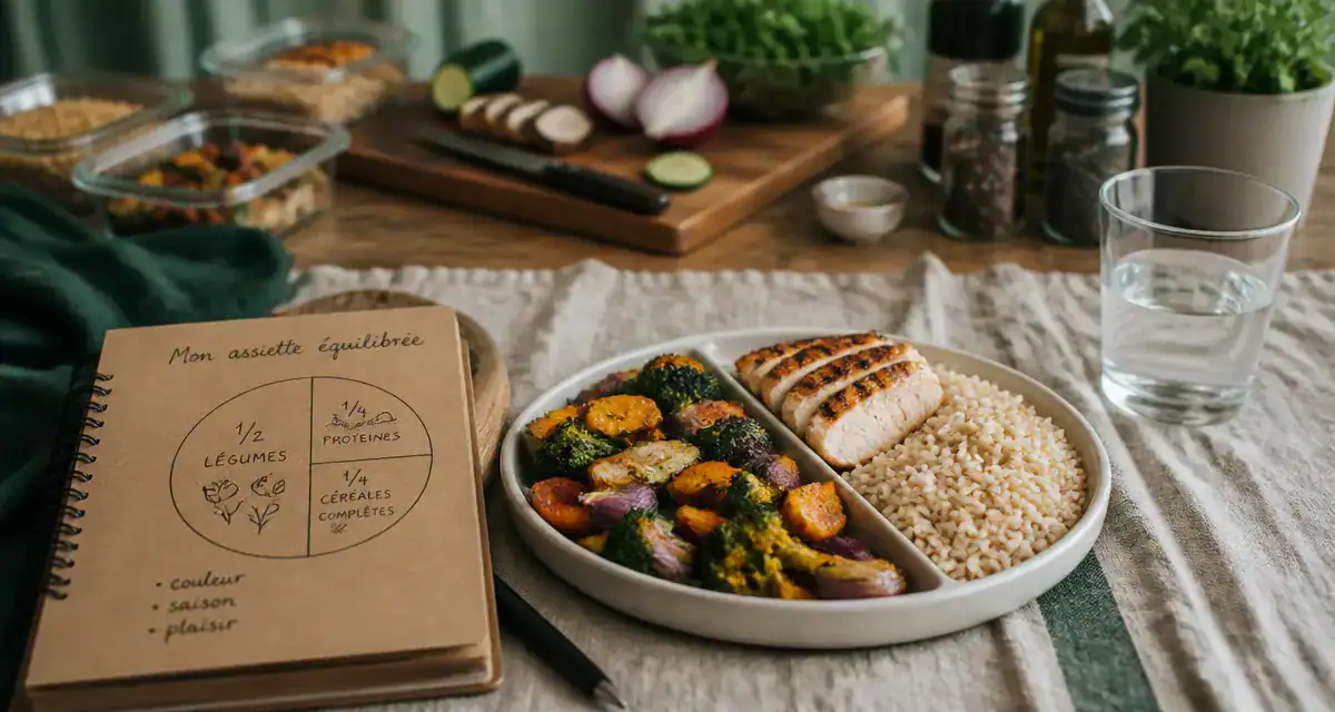 Plan alimentaire pour perte de poids : assiette idéale avec 30 végétaux