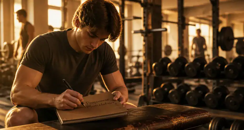 programme musculation carnet entraînement salle