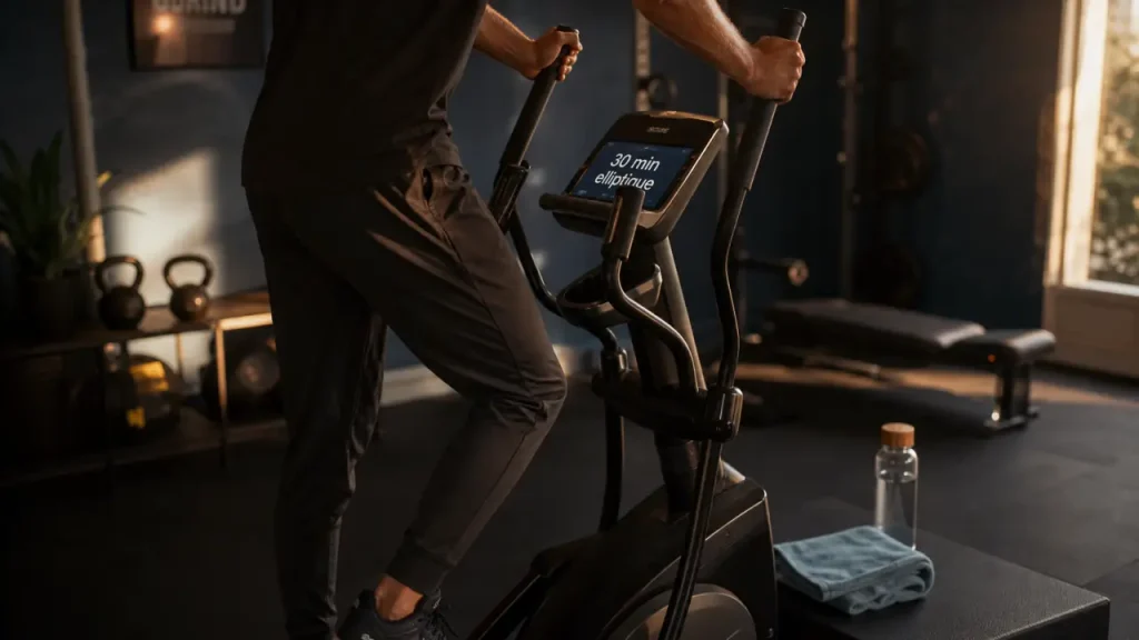 30 minutes de vélo elliptique par jour : 400 à 450 calories et 4 réflexes pour progresser