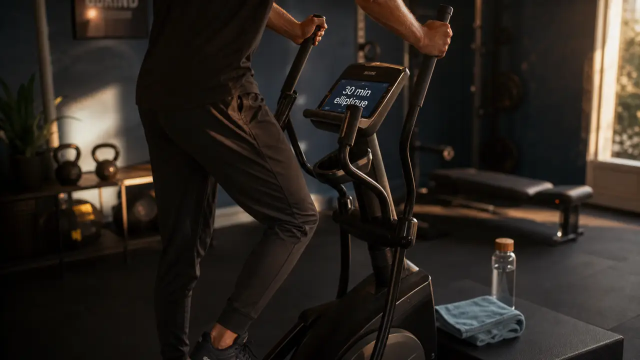 30 minutes de velo elliptique par jour : brûle 400 à 450 calories