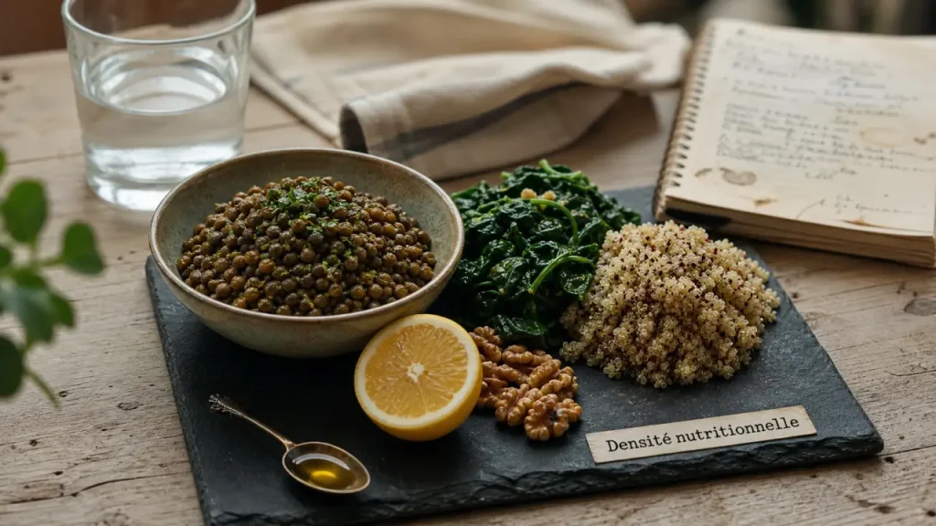 Calories vides contre densité nutritionnelle : l’assiette qui nourrit vraiment