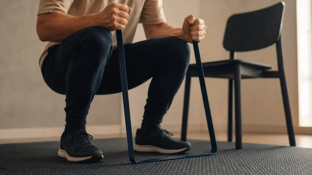 Gym avec un élastique : 5 exercices pour tout le corps, 3 séries et les erreurs à éviter
