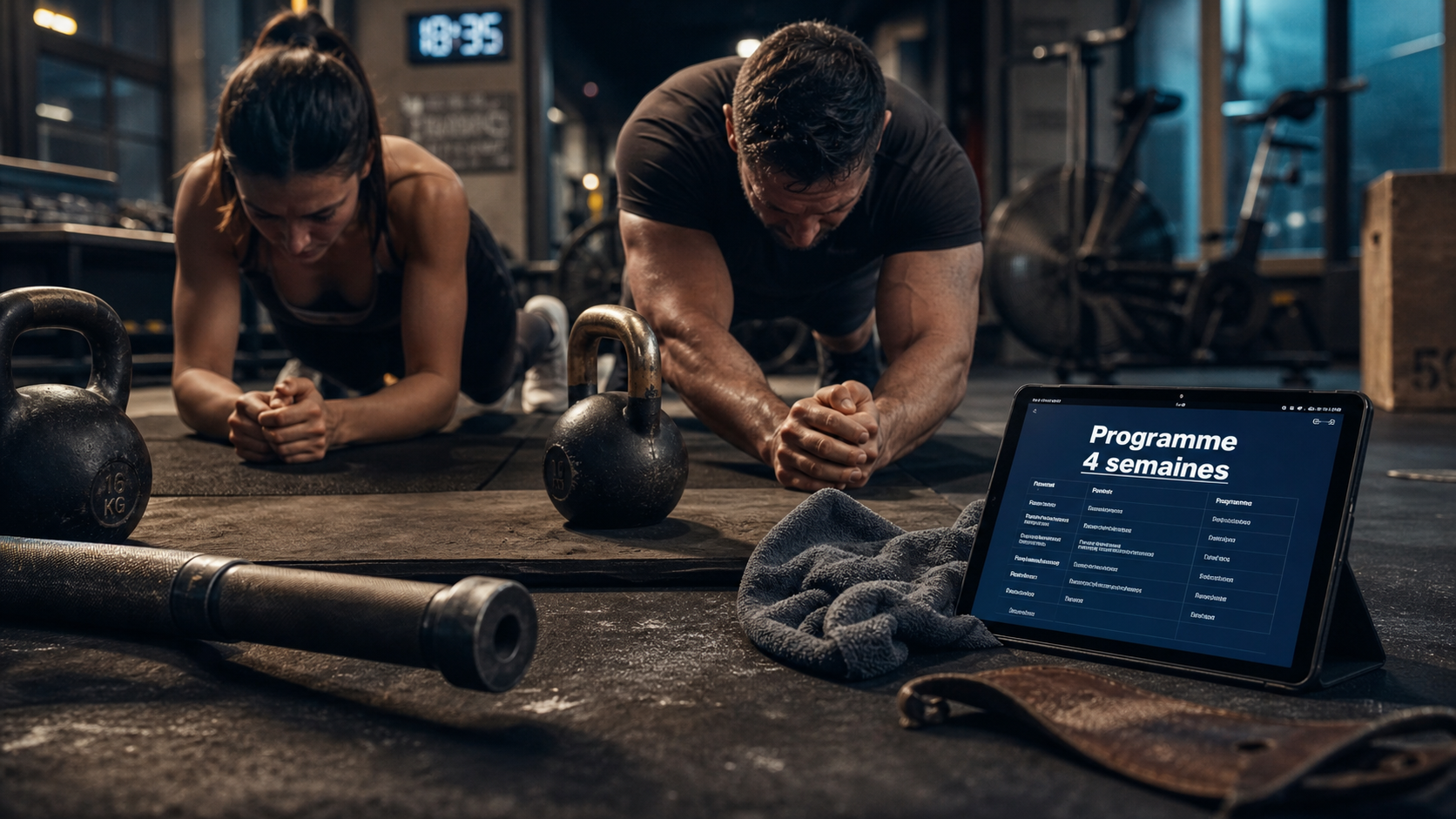 Maigrir par le sport programme : cardio et renforcement en salle, squats et gainage