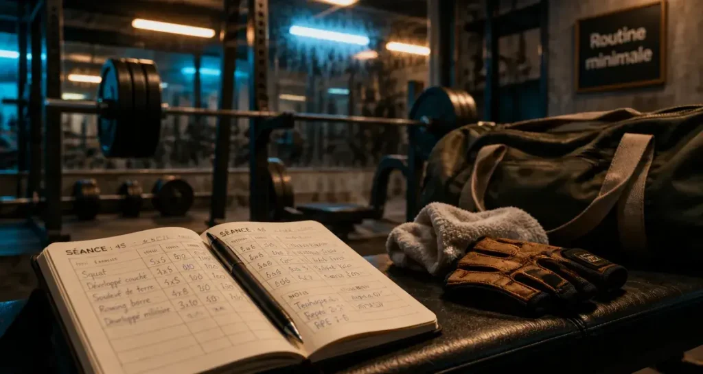Motivation musculation : carnet de suivi et routine 2 séances par semaine