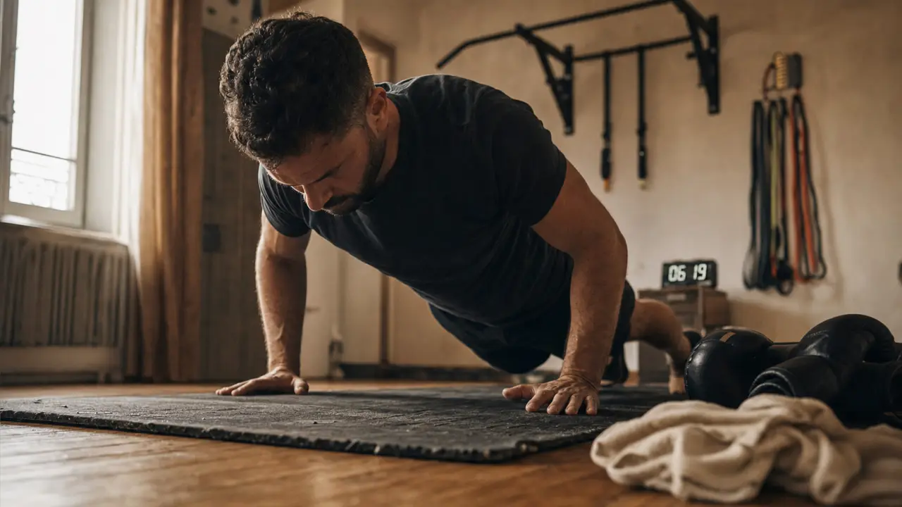 Musculation poids du corps programme : pompes contrôlées