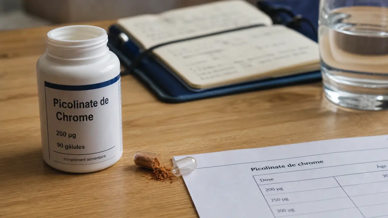 Picolinate de chrome danger : 500 microgrammes par gélule