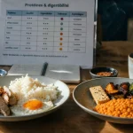 Proteines vegetales ou animales : digestibilite des acides amines