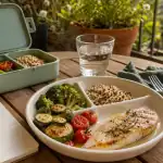 Quoi manger en regime : assiette minceur protéines et fibres