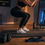 Seance de renforcement musculaire full body 30 minutes, squat contrôlé
