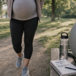 Sport grossesse 1er trimestre : femme enceinte en marche douce