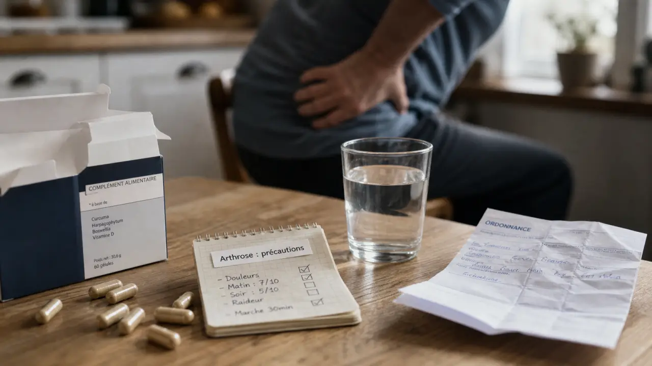 Compléments alimentaires pour arthrose : glucosamine, chondroïtine et curcuma