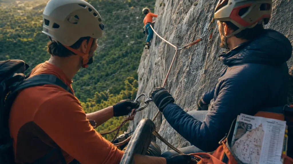 4 jours de stage escalade Verdon pour gagner en autonomie en grande voie