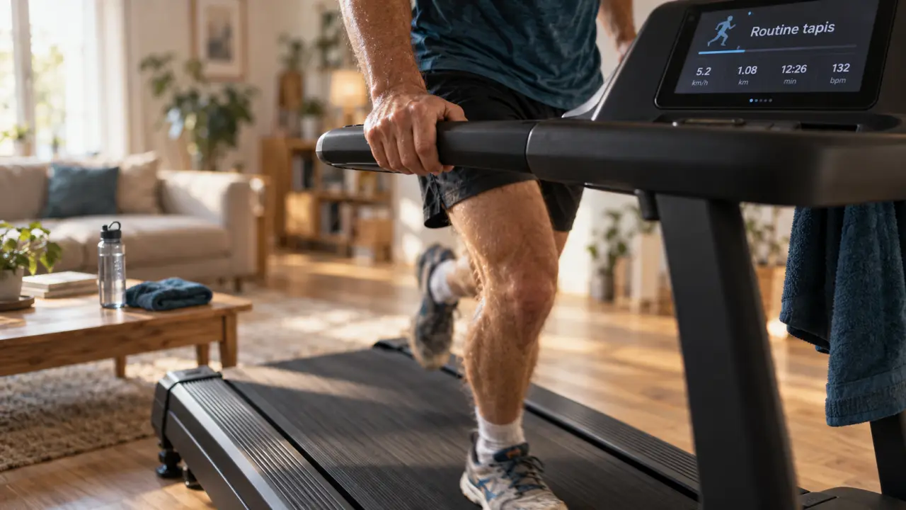 Bienfait tapis de course : routine facile, jambes toniques