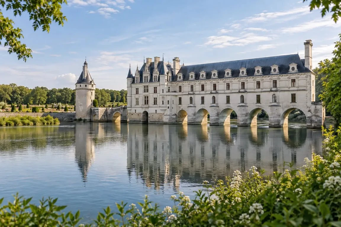 Châteaux de la Loire à visiter : Chenonceau et sa galerie au-dessus du Cher