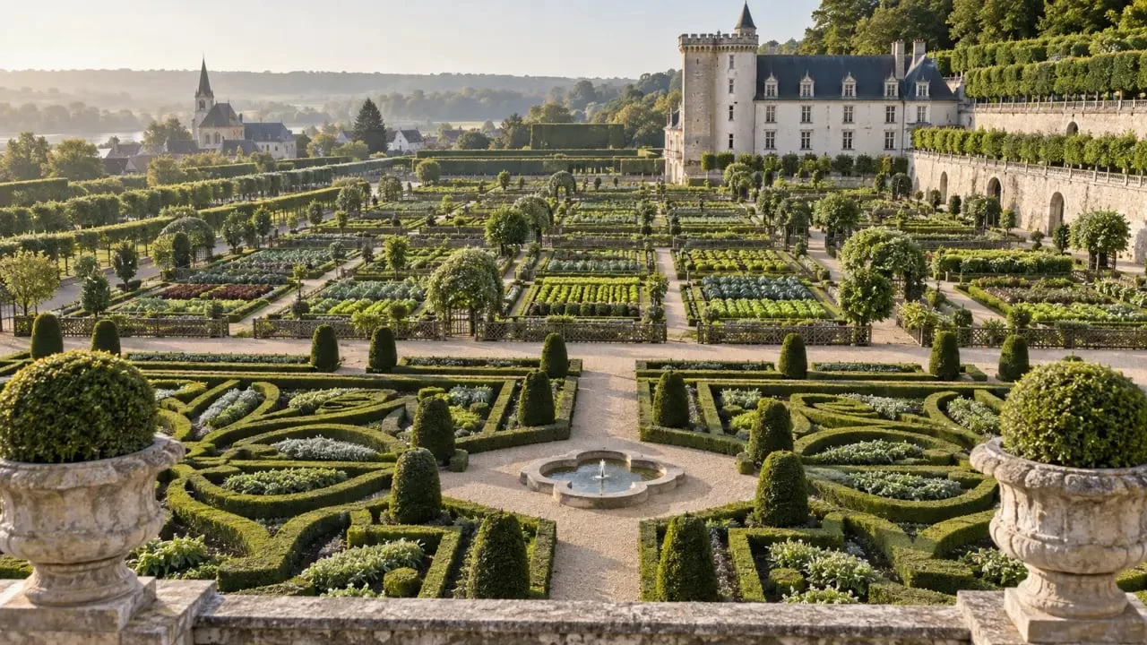 Châteaux de la Loire à visiter : les jardins du château de Villandry